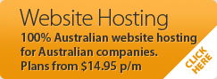 Australian website hosting packages. Business website hosting for small, medium and large companies